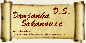 Damjanka Sokanović vizit kartica